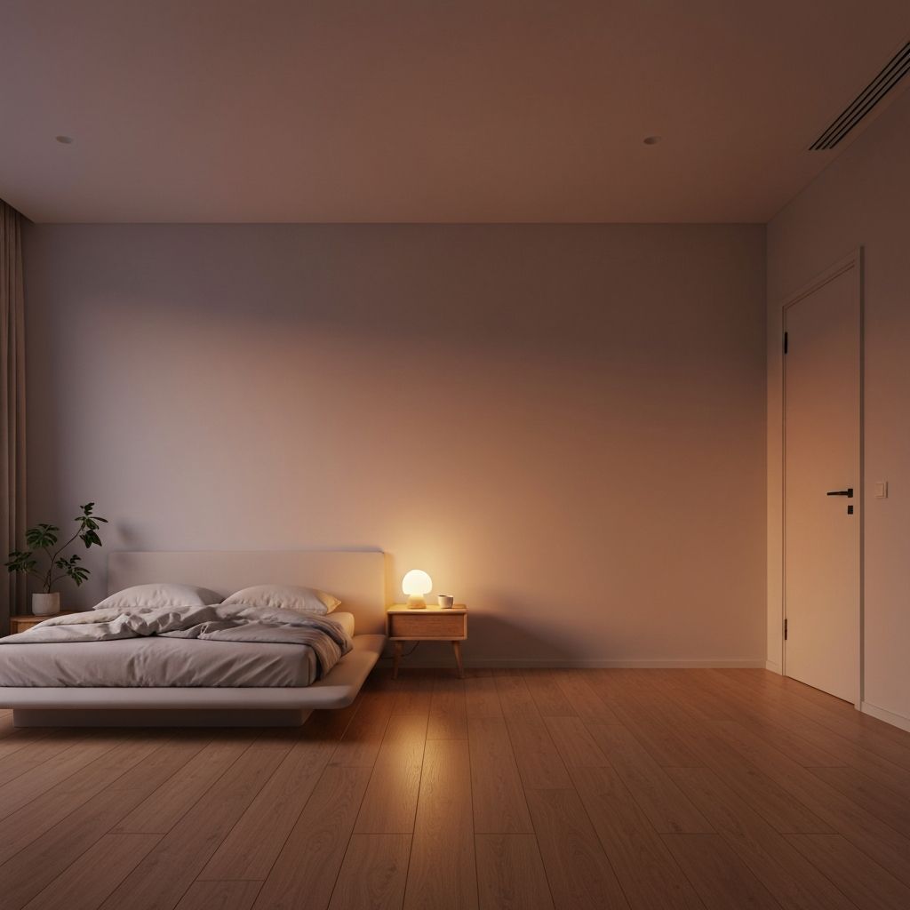 Serene bedroom environment
